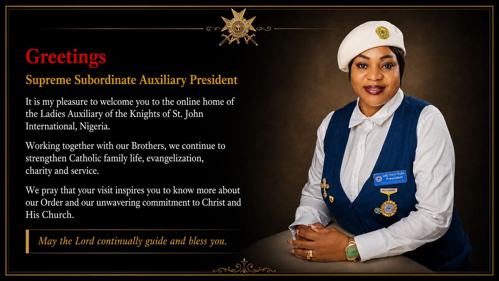 Faith, service and unity
